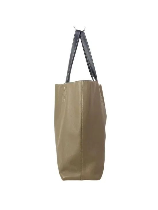 Hermes Tote Double Sens 45 Etoupe Cles Black Reversible Tricolor - Picture 4 of 16